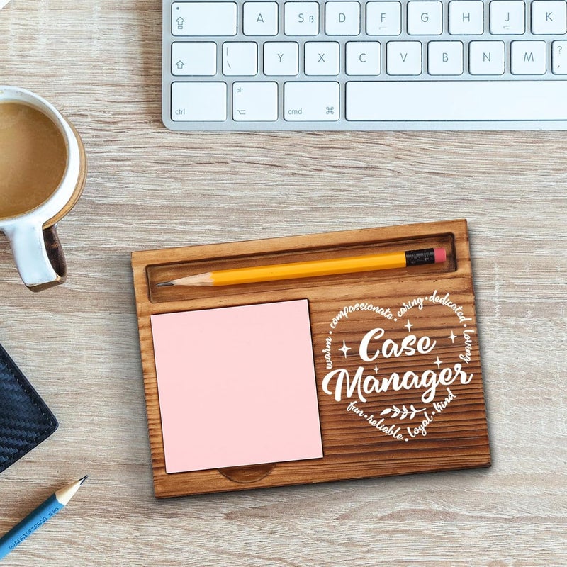 akeke Case Manager Gifts for Women, Men, Case Manager Week Gifts, Case Manager Office Decor, Appreciation Thank You Gifts for Case Manager Self-Stick Note Pad Holders GAA36 - Image 3